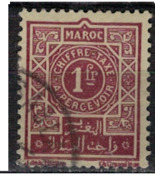 MAROC        N°  YVERT :   TAXE 33   ( 1 )  OBLITERE       ( OB 8 / 36 ) - Portomarken