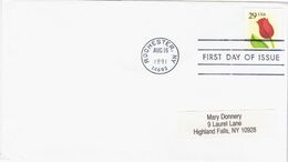 USA United States 1991 FDC Tulip, Flower Flowers Flora, Canceled In Rochester - 1991-2000