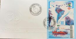 A) 1997, BRAZIL, BRASILEIRO ANTARCTIC PROGRAM, OCEANOGRAPHIC SUPPORT SHIP, ARY RONGEL, 2.68 - Storia Postale