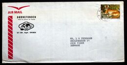 Rwanda Air Mail Cover Children's Foundation  Sent To Denmark  ( Lot 2033 ) - Sonstige & Ohne Zuordnung