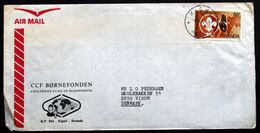 Rwanda Air Mail Cover Children's Foundation  Sent To Denmark  ( Lot 2033 ) - Altri & Non Classificati