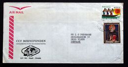 Rwanda Air Mail Cover Children's Foundation  Sent To Denmark  ( Lot 2033 ) - Autres & Non Classés