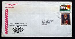 Rwanda Air Mail Cover Children's Foundation  Sent To Denmark  ( Lot 2033 ) - Andere & Zonder Classificatie