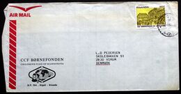 Rwanda Air Mail Cover Children's Foundation  Sent To Denmark  ( Lot 2033 ) - Altri & Non Classificati