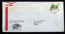 Rwanda Air Mail Cover Children's Foundation  Sent To Denmark  ( Lot 2033 ) - Andere & Zonder Classificatie