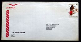 Rwanda Air Mail Cover Children's Foundation  Sent To Denmark  ( Lot 2033 ) - Sonstige & Ohne Zuordnung