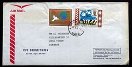 Rwanda Air Mail Cover Children's Foundation  Sent To Denmark  ( Lot 2033 ) - Sonstige & Ohne Zuordnung