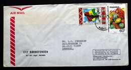 Rwanda Air Mail Cover Children's Foundation  Sent To Denmark  ( Lot 2033 ) - Other & Unclassified