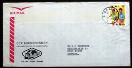 Rwanda Air Mail Cover Children's Foundation  Sent To Denmark  ( Lot 2033 ) - Andere & Zonder Classificatie