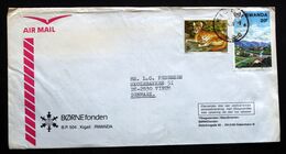 Rwanda Air Mail Cover Children's Foundation  Sent To Denmark  ( Lot 2033 ) - Altri & Non Classificati