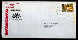 Rwanda Air Mail Cover Children's Foundation  Sent To Denmark  ( Lot 2033 ) - Andere & Zonder Classificatie