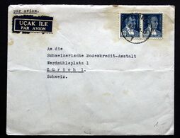 TURKEY 1952 Air Mail Cover Sent To Zurich  (lot 2076) - Cartas & Documentos