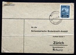 TURKEY 1953 Air Mail Cover Sent To Zurich  (lot 2076) - Covers & Documents