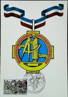 Médaille MEILLEUR OUVRIER De FRANCE - Carte Maximum Card  (Thème Métier Compagnonnage)  -   Paris 1977 - 1970-79