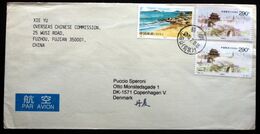 China 2000   Cover  To Denmark  ( Lot 2089) - Luchtpost