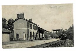 TREMBLAY  93  La Gare Avec Locomotive En 1906 .( Voir Dos ) - Tremblay En France