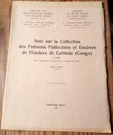 Note Sur La Collection Des Poissons Paléocènes Et éocènes De L'enclave Cabinda (Congo), Recueillis Par J. Bequaert - Altri & Non Classificati