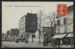 Delcampe - CLICHY (Hauts De Seine), Boulevard Victor Hugo Près De La Rue Curton, TB - Clichy