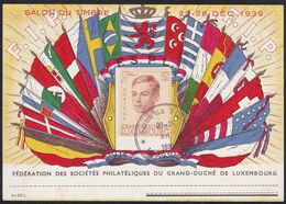 Luxembourg, 1939, Commemorative Card - Cartas & Documentos