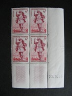 A). TB Bloc De 4 Coin Daté:  23.05.1953 Du N° 943, Neuf XX . - 1950-1959