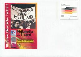 BRD / Bund DP Ganzsachenumschlag 2000 10 Jahre Deutsche Einheit Deutschland Einig Vaterland Dom Köln Philatelia Leipzig - Private Covers - Mint