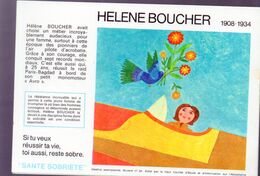 (aviation) Buvard Du Comité Antialcoolique:n°26 : HELENE BOUCHER   (M0644) - Trasporti