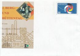 BRD / Bund DP Ganzsachenumschlag 2001 Bergbau 2. Berg- Und Hüttentag Saar Förderturm Madonna - Private Covers - Mint