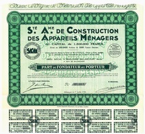 Top: Construction Des Appareils Ménagers (Part) - A - C