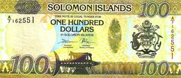 SOLOMON ISLANDS $100 BROWN NATIONAL EMBLEM FRONT MAN  BACK  NI DATE UNC  P.NEW  READ DESCRIPTION !! - Salomons