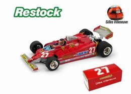 Ferrari 126CK Turbo KKK - Gilles Villeneuve - GP FI USA 1981 #27 - Brumm + Pilot - Brumm