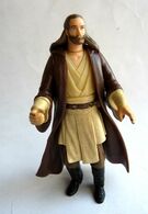 FIGURINE STAR WARS 1998 OPEE QUI GON JINN Avec Manteau Hasbro China (2) - Episode I