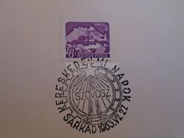 D173241  Hungary Special Postmark Sonderstempel - Kereskedelmi Napok SARKAD  1963 - Marcophilie