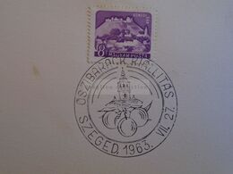 D173242  Hungary Special Postmark Sonderstempel -  Őszibarack Kiállítás Szeged 1963  Peach Exhibition - Marcophilie