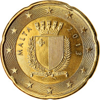 Malte, 20 Euro Cent, 2013, SPL, Laiton - Malta