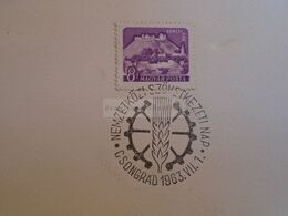 D173254  Hungary Special Postmark Sonderstempel -   International Cooperative Day CSONGRÁD 1963 - Marcophilie