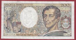 200 Francs "Montesquieu" 1992 ---TTB+----ALPH.P.106---Numéro --281574 - 200 F 1981-1994 ''Montesquieu''