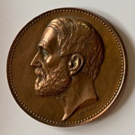 Médaille Bronze. Professeur J.S.G. Nypels. Criminalliste. Cinquante Années De Professorat. Liège 1835-1885. E. Geerts. - Professionals / Firms