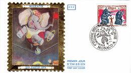 🎪 " 1er FESTIVAL DU CIRQUE DE MONTE-CARLO : DOMPTEUR ELEPH " Sur Env. 1er Jour De 1974 De MONACO. N° 975 FDC - Cirque