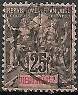 DIEGO - SUAREZ   -   1893 .  Y&T N° 45 Oblitéré.  Type Groupe - Used Stamps