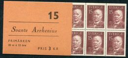 SWEDEN 1959 Arrhenius Centenary Booklet MNH / **.  Michel 453 MH - 1951-80