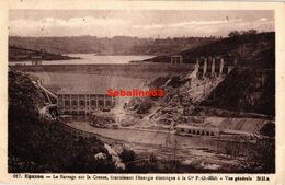 Eguzon - Le Barrage Sur La Creuse - 1937 - Sonstige Gemeinden