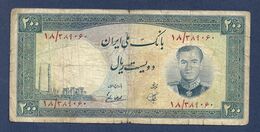 Bank Melli 200 Rials 1958 P70 Fine+ - Irán