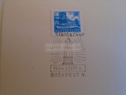 D173283  Hungary Special Postmark  Sonderstempel -BÁNYÁSZNAP  -MINE MINER MINERS Day  1964 Budapest - Postmark Collection