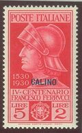 ITALIA COLONIE EGEO CALINO SASS. 12 - 16 NUOVI - Egée (Calino)