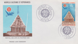 Enveloppe FDC  1er Jour   NOUVELLE CALEDONIE    Festival  Des  Arts  Du  Pacifique  Sud   1972 - FDC