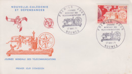 Enveloppe FDC  1er Jour   NOUVELLE CALEDONIE    Journée  Mondiale  Des  Télécomminications   1971 - FDC