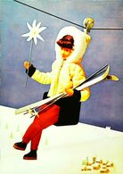 Peyret Poupées De Peynet  Sports D'hiver  Ski   Jouet  Moulin à Vent Années 60/70 - Peynet