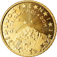 Slovénie, 50 Euro Cent, 2008, SPL, Laiton, KM:73 - Slovenia