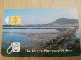 St MAARTEN CHIPCARD  SET 2 CARDS  TEL EM 60UNITS/120UNITS    ST MAARTEN   **3015** - Antilles (Neérlandaises)