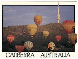 (K 11) Australia - ACT - Canberra Tower (LCT020) With Hot Air Balloon - Canberra (ACT)